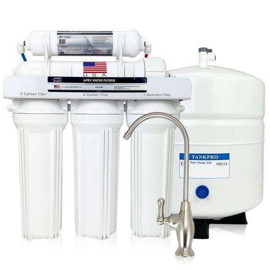 5 Stage Under the Sink Reverse Osmosis 50 GPD Drinking Water Filter System