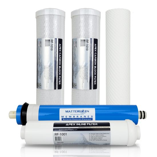 APEX RF-5075 Replacement Filter Set for Reverse Osmosis Systems(5 Pack)