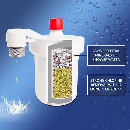 APEX MR-7012 Chlorine & Heavy Metal Reduction Shower Filter with Minerals