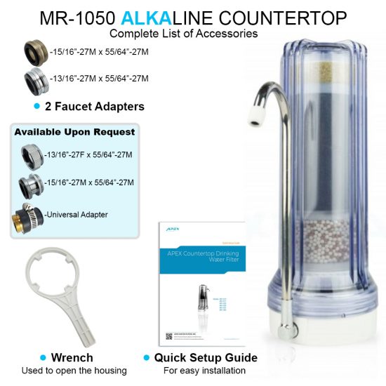 Advanced Alkaline Mineral  Countertop Filter – MR-1050