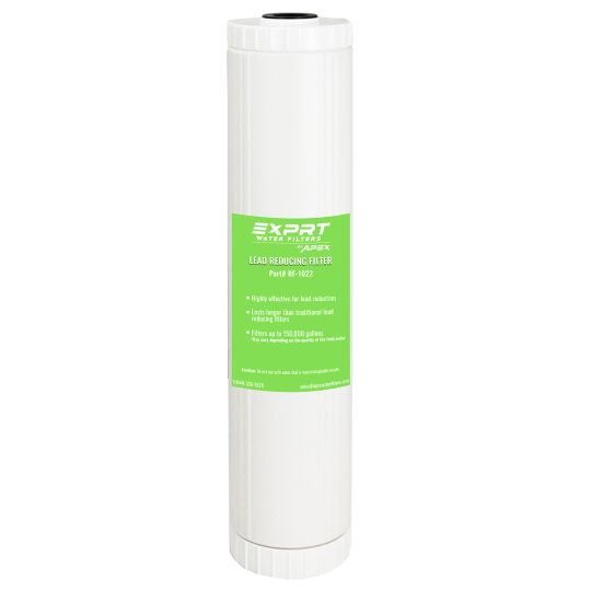 EXPRT RF-1022 Whole House Water Filter Cartridge - High Capacity 20" x 4.5" 10 Micron - Ion Exchange Resin - Reduces Lead