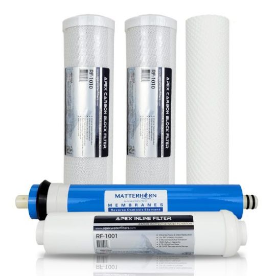 APEX RF-5100 Replacement Filter Set for Reverse Osmosis Systems(5 Pack)