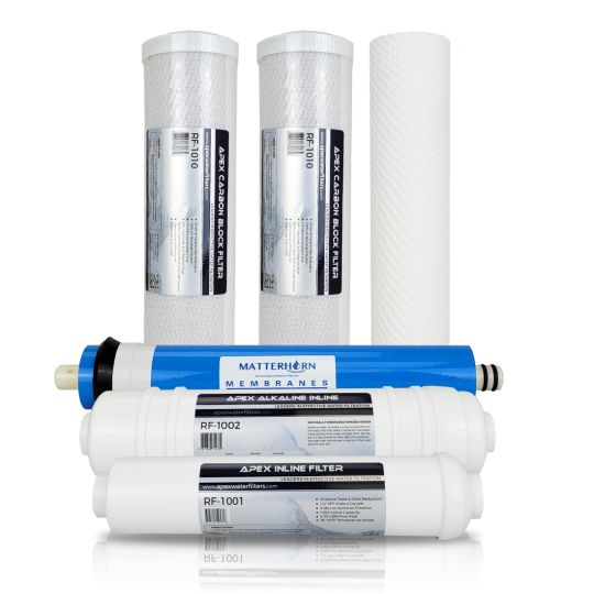APEX RF-6050 Replacement Filter Set for Reverse Osmosis Systems(6 Pack)